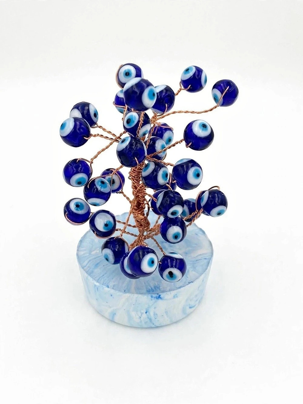 Blue Evil Eye Tree Decor